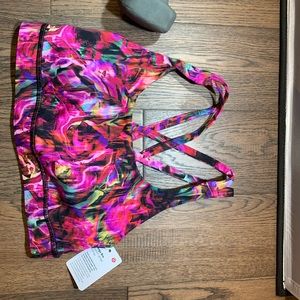 Lululemon Womens size 4 multicoloured sports bra
